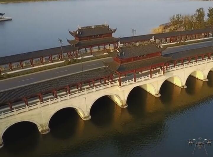 Aerial photography of Suzhou Wujiang Lili, a good place with beautiful scenery and a nice environmen